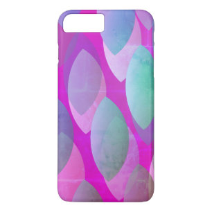 Modern Abstract Pattern   Magenta Purple Pink Teal iPhone 8 Plus/7 Plus Case