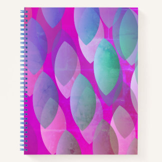 Modern Abstract Pattern | Magenta Purple Pink Teal Notebook