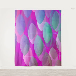 Modern Abstract Pattern   Magenta Purple Pink Teal Tapestry