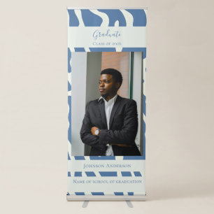 Modern abstract Pattern Photo Graduation Retractable Banner