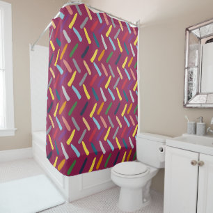 Modern Abstract Pattern Shower Curtain