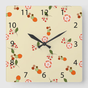 Modern Abstract Pattern Square Wall Clock