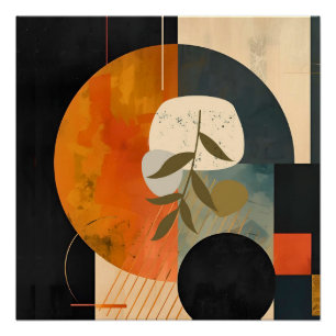 Modern Abstract Peace Olive Branch Wall Art