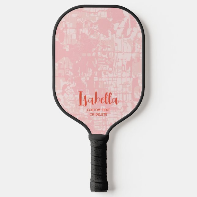 Modern Abstract Personalised Name Pickleball Paddl Pickleball Paddle (Front)