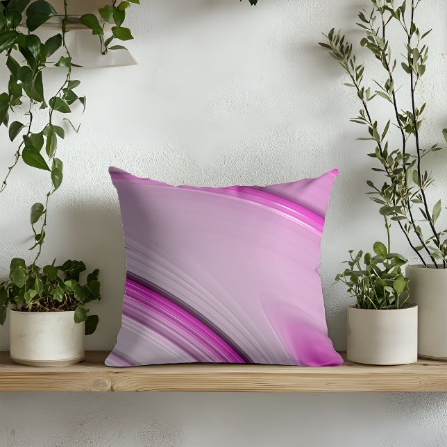 Modern Abstract Pink Fractal Cushion (Creator Uploaded)