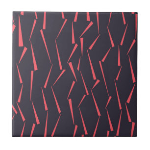 Modern abstract playful geometric triangle pattern tile