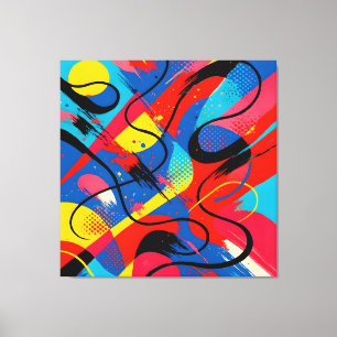 Modern Abstract Pop Art Canvas Print