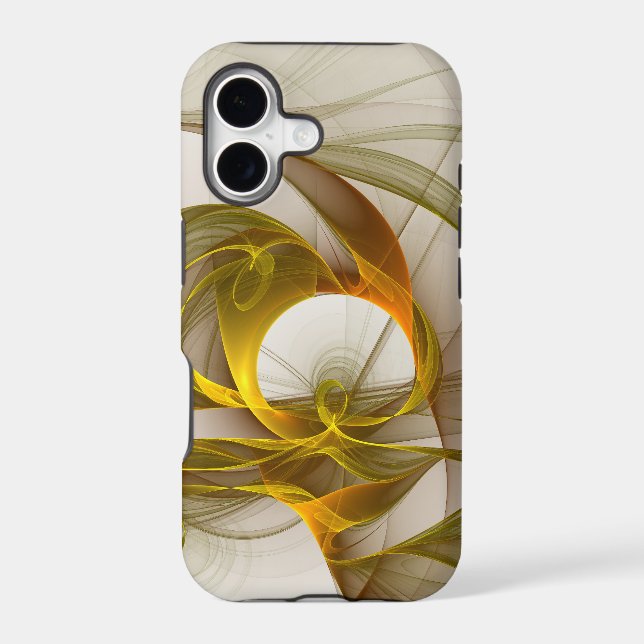 Modern Abstract Precious Metal Colors Fractal (Back)
