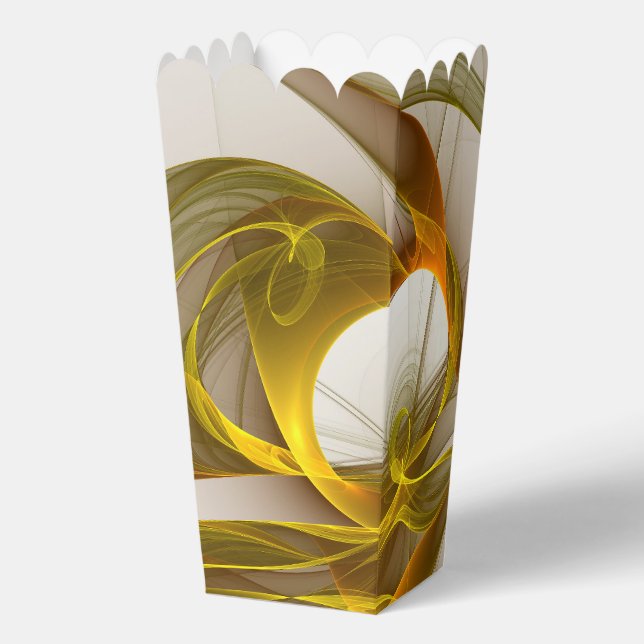 Modern Abstract Precious Metal Colours Fractal Favour Box (Front)