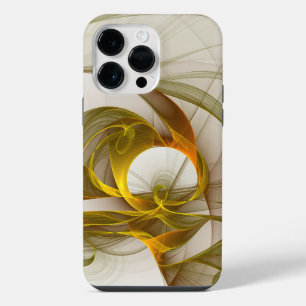 Modern Abstract Precious Metal Colours Fractal iPhone 14 Pro Max Case