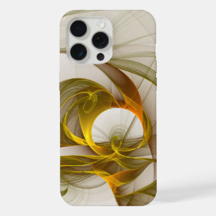 Modern Abstract Precious Metal Colours Fractal iPhone 15 Pro Max Case