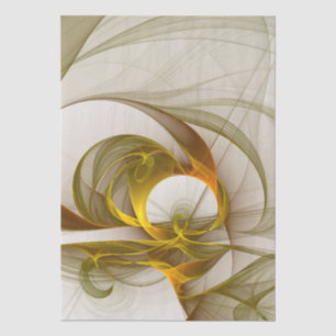 Modern Abstract Precious Metal Colours Fractal Tissue Paper
