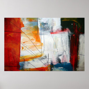 Modern Abstract Print - Abstract Squares Posters