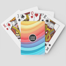 Modern Abstract Rainbow Waves with your Logo