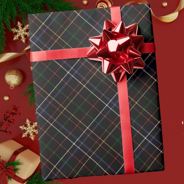 Modern Abstract Red & Green Plaid Christmas Wrapping Paper (Creator Uploaded)
