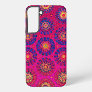 Modern Abstract Red Purple Yellow Geometric Samsung Galaxy Case