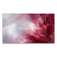 Modern Abstract Ruby Red White Light Flow