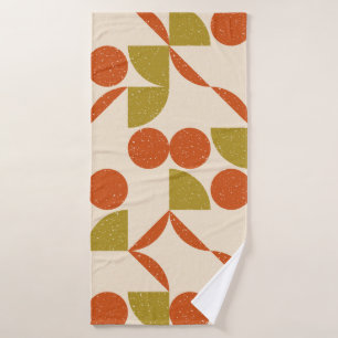 Modern abstract seamless geometric pattern with se bath towel