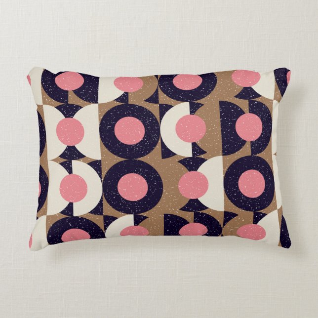 Modern abstract seamless geometric pattern with se decorative cushion (Front)