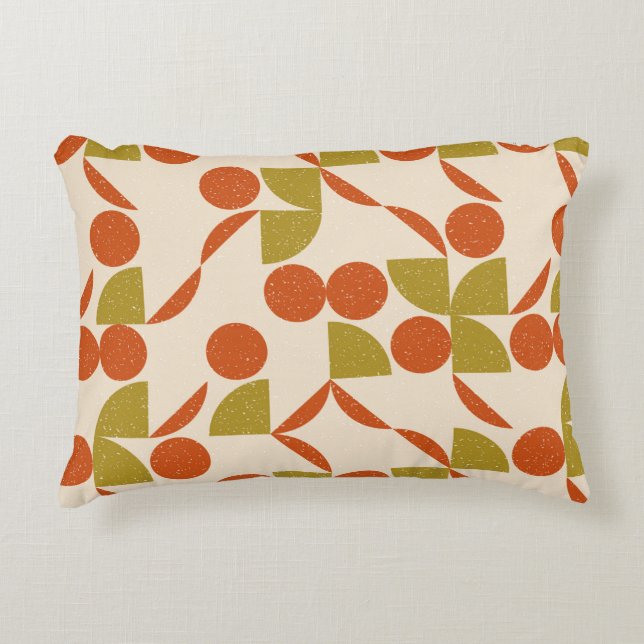 Modern abstract seamless geometric pattern with se decorative cushion (Front)