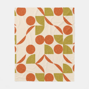 Modern abstract seamless geometric pattern with se fleece blanket