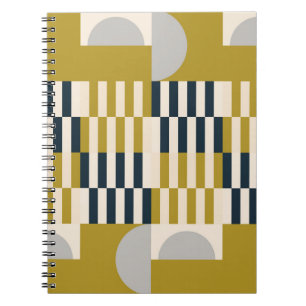 Modern abstract seamless geometric pattern with se notebook