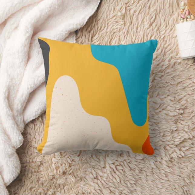 Modern Abstract Shapes Cushion (Blanket)