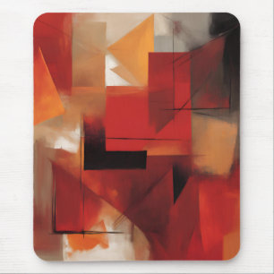 Modern Abstract Shapes Painting Colourful Art Mouse Mat