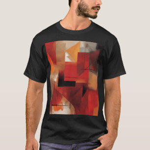 Modern Abstract Shapes Painting Colourful Art T-Shirt