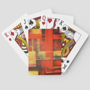Modern Abstract Shapes Painting Playing Cards