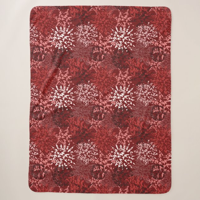 Modern Abstract Sherpa Blanket (Front)