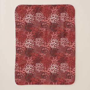 Modern Abstract Sherpa Blanket