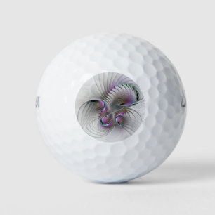 Modern Abstract Shy Fantasy Figure Fractal Art Golf Balls
