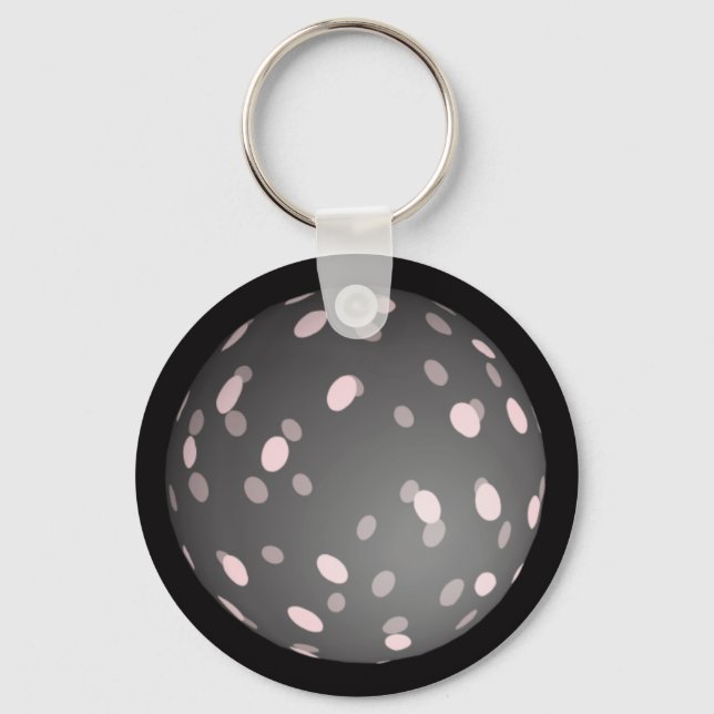 Modern Abstract Sphere Key Ring (Front)