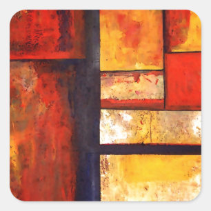 Modern Abstract Square Sticker