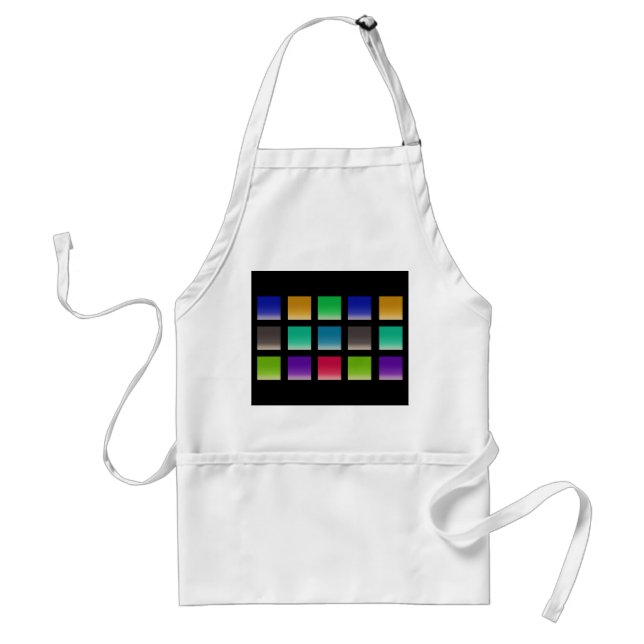 Modern Abstract Squares Pattern Standard Apron (Front)
