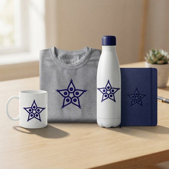 Modern Abstract Star Unity Water Bottle (Creator Uploaded)
