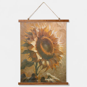 Modern Abstract Sunflower Art  Hanging Tapestry