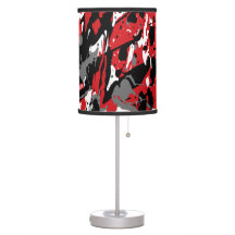 Modern abstract table lamp in sprayed style