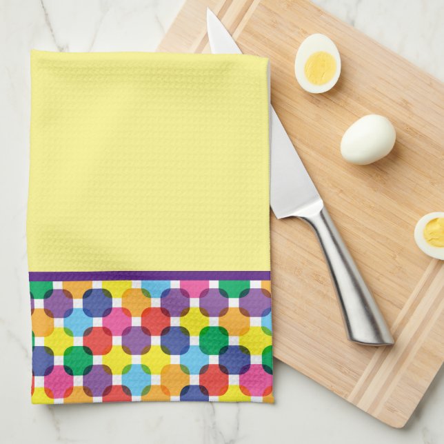 Modern Abstract Tea Towel (Quarter Fold)