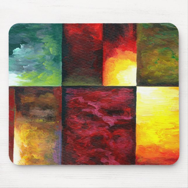 Modern Abstract Template Expressionism Trendy Mouse Mat (Front)