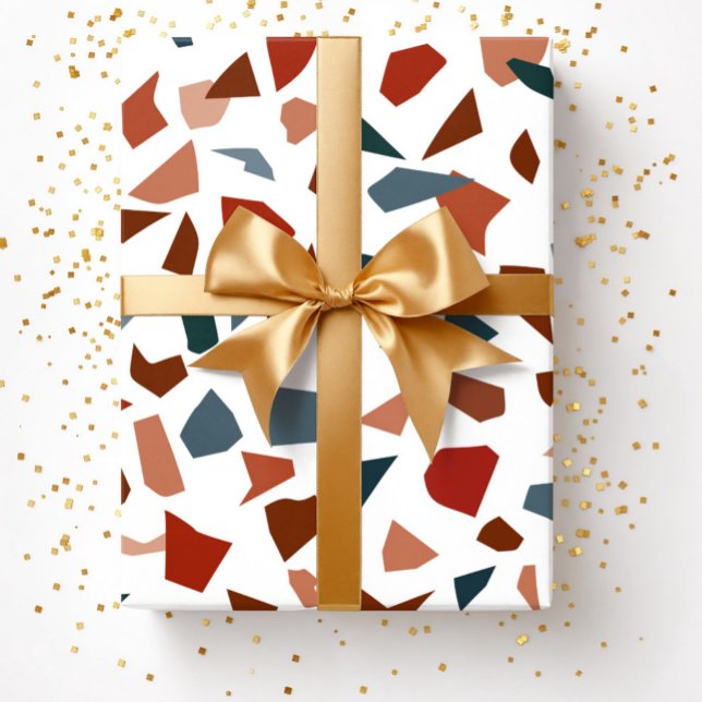 Modern Abstract Terrazzo Marble Pattern Wrapping Paper (Modern Abstract Terrazzo Marble Pattern Wrapping Paper)