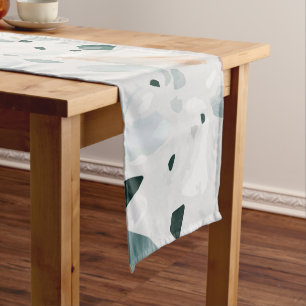 Modern Abstract Terrazzo Pattern Short Table Runner