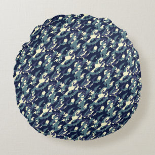 Modern Abstract Texture design Round Cushion