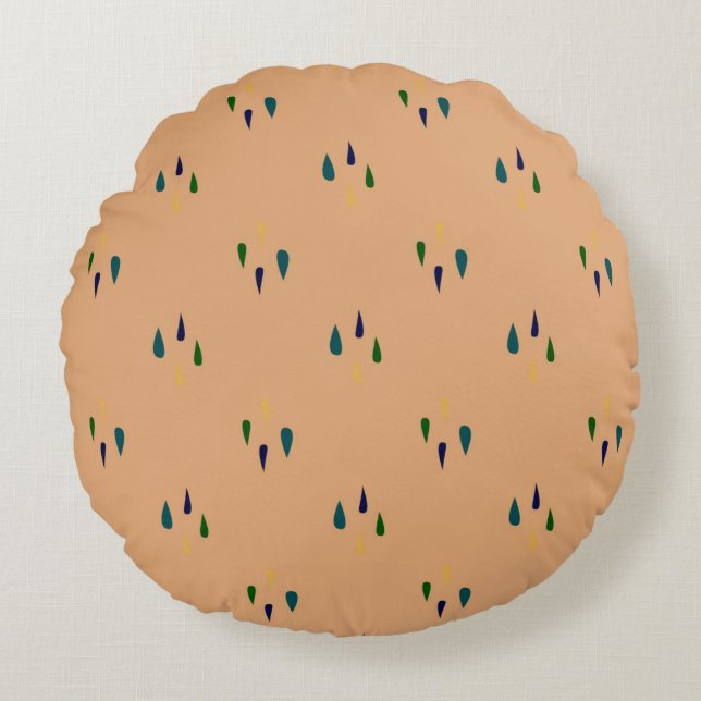 Modern Abstract Texture design Round Cushion (Front)