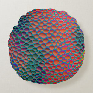 Modern Abstract Texture design Round Cushion