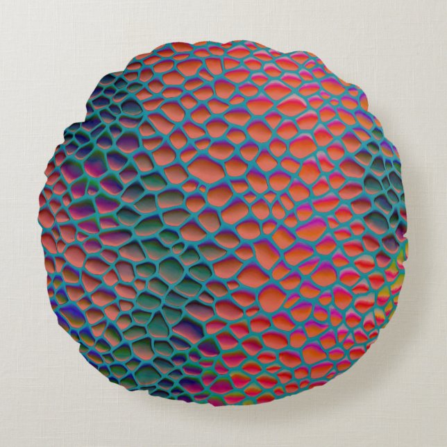Modern Abstract Texture design Round Cushion (Front)