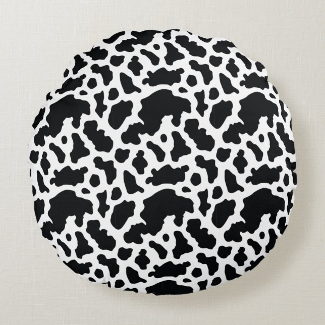 Modern Abstract Texture design Round Cushion (Front)