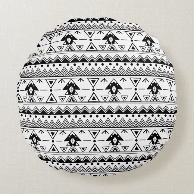 Modern Abstract Texture design Round Cushion (Front)