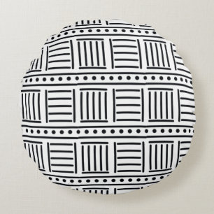 Modern Abstract Texture design Round Cushion